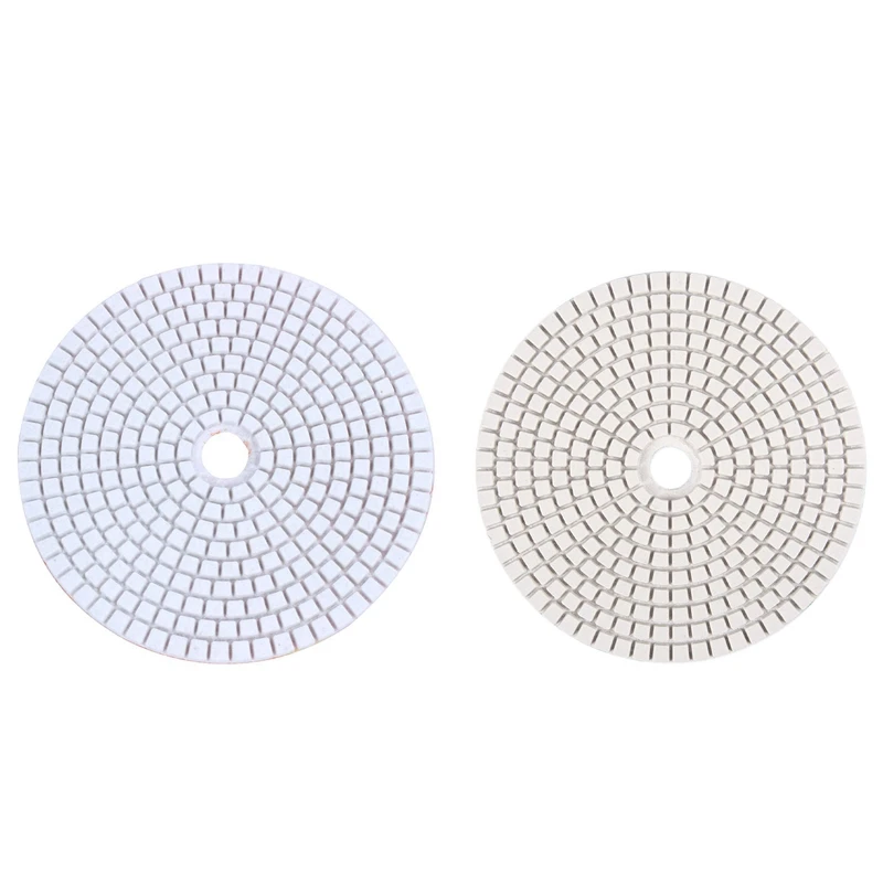 

2PCS 5 Inch 125Mm Wet Diamond Polishing Pads Marble Granite, Grits 200 & Grits 2000