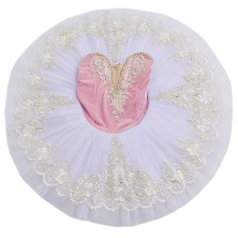 Профессиональное балетное платье-пачка для девочек фиолетовое взрослых