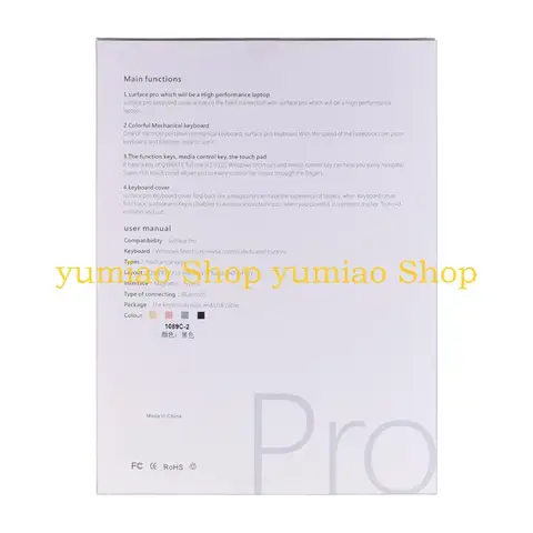 bcase 587B Беспроводная эргономичная клавиатура для Microsoft Surface 3/4/5/6/7