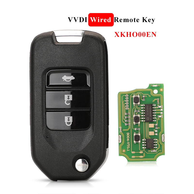 

Проводной дистанционный ключ jingyuqin Xhorse VVDI xjo00en/xjo01en/xjo02en, 2/3/4 кнопок для универсального ключа Honda Type, английская версия
