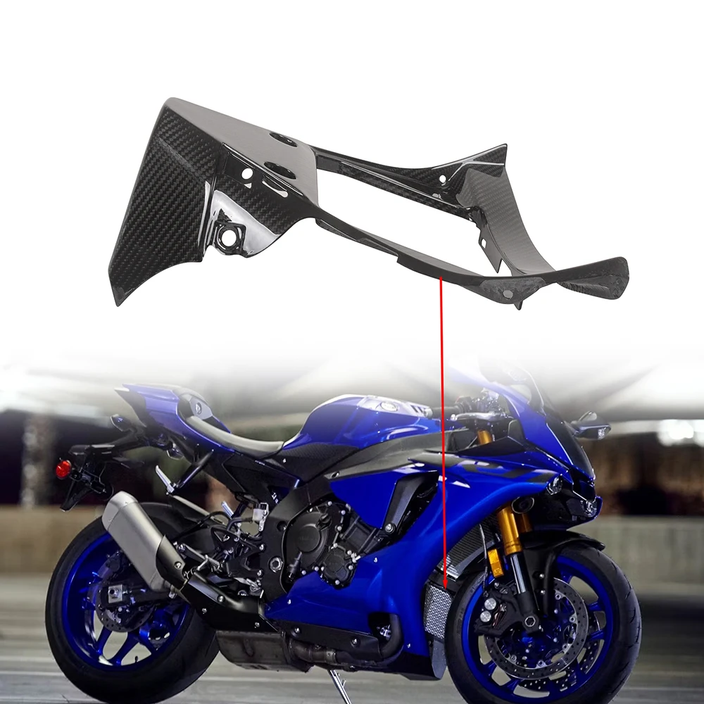 Радиатор из углеродного волокна для Yamaha YZF-R1 R1 2015 2016 2017 2018 100% передняя V-панель