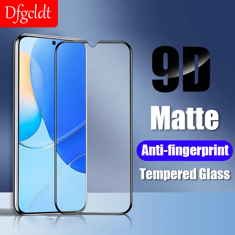 

9D Matte Protective Glass For Huawei Nova 9 8 7 SE P40 P30 Lite P50E P Smart Screen Protector Tempered Glass Huawei Y6 Y7 Y8 Y9