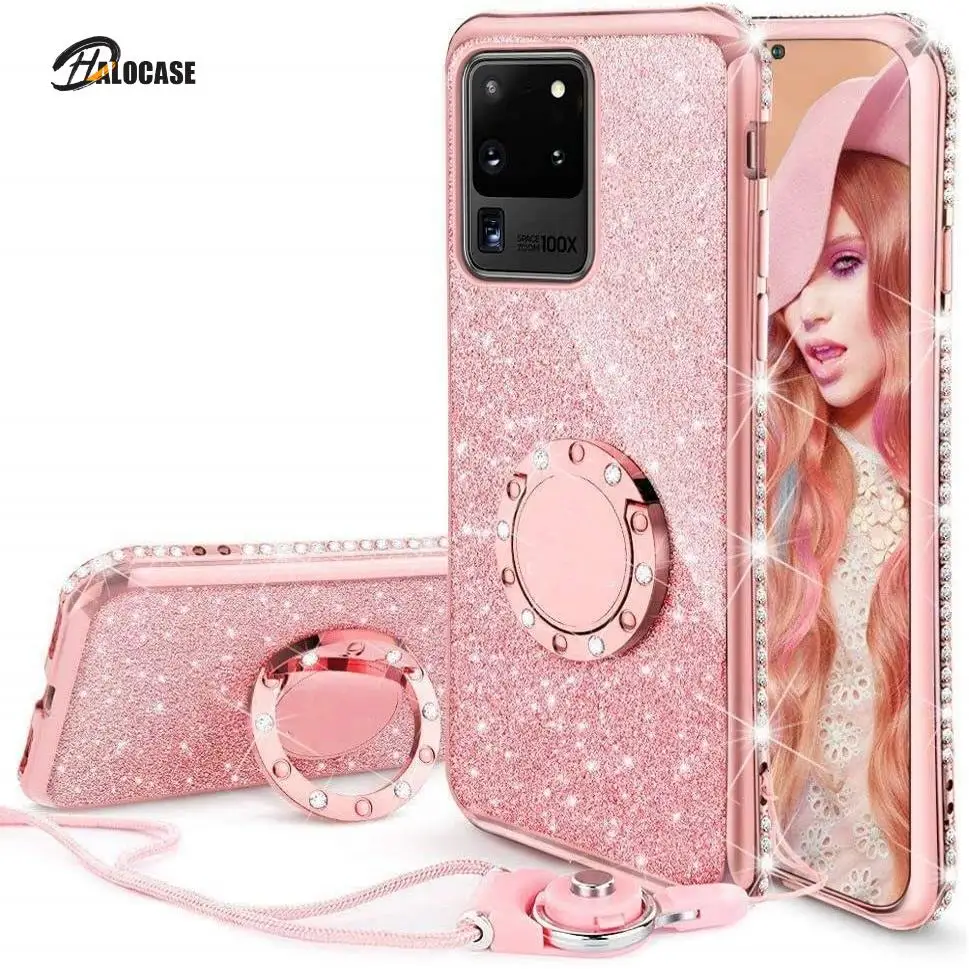 

Diamond Case for Samsung Galaxy A71 A51 A91 A81 A21 A31 A01 A70 A50 A31 A21s S20 Ultra S10 Note 10 Plus Lite S10E Glitter Cover