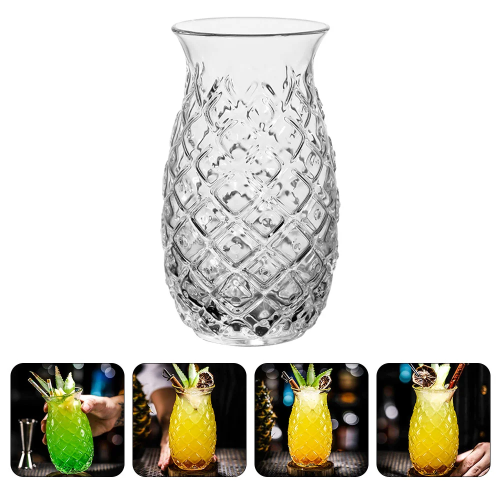 

Multi-function Cup Household Glass Adorable Pineapple Cocktail Glass