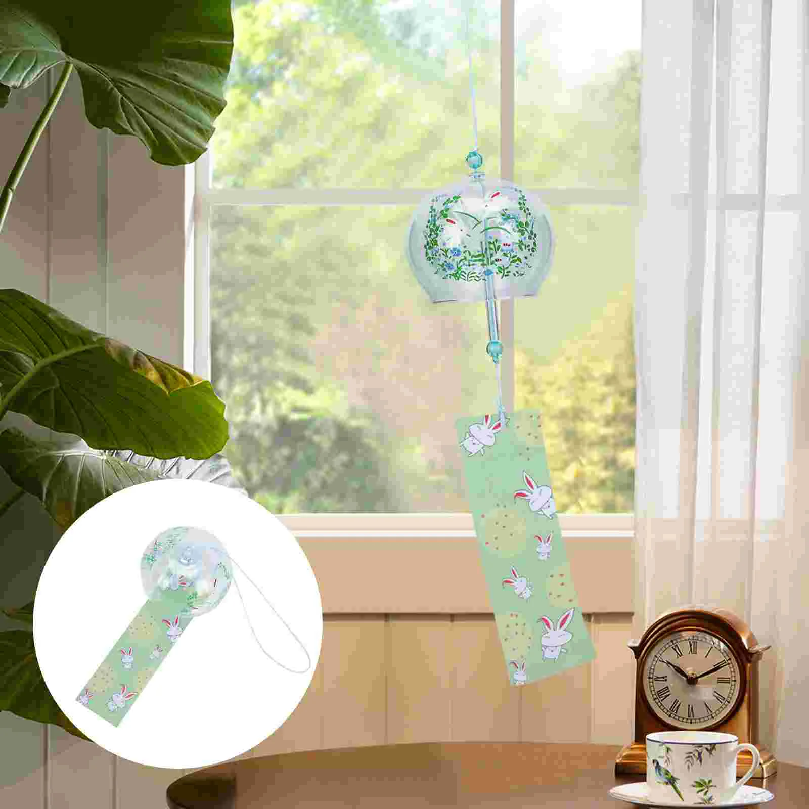 

Glass Wind Chimes Car Decoration Creative Festival Bell Pendant Japanese-style Adornment Delicate Garden Gift