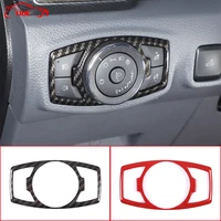car styling for ford ranger everest endeavour 2015 2021 car headlight switch buttons decoration frame trim cover stickers