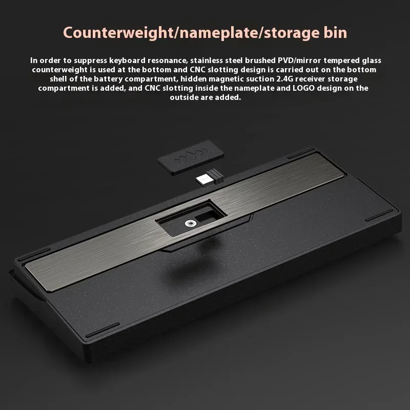 Механическая клавиатура PMO WAVE75 беспроводная трехрежимная прокладка