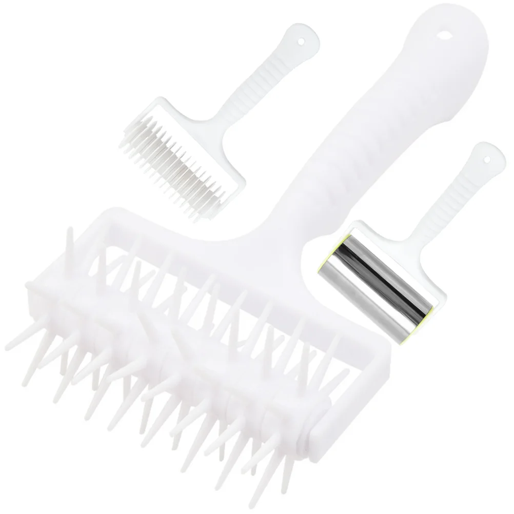 

1 Set of Pizza Hole Puncher Cookies Dough Roller Pizza Hole Maker Dough Docker for Cooking Baking Pizza