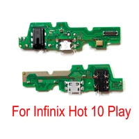 new usb charging dock port board flex cable for infinix hot 10 play charge charger board port flex cable repair parts