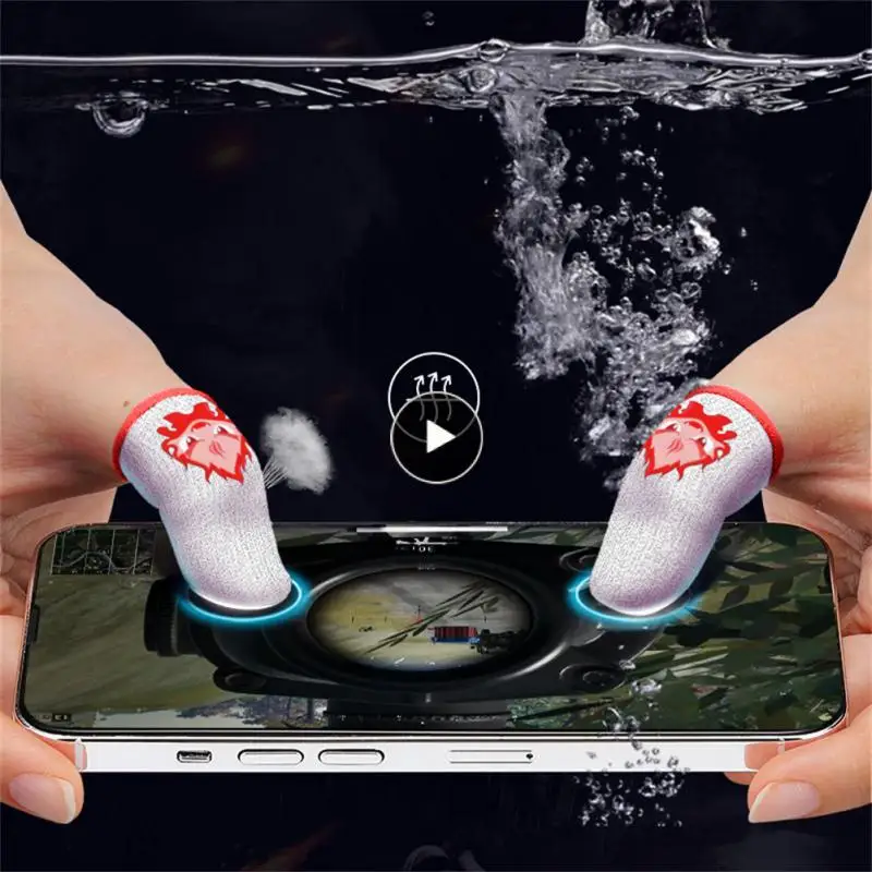 

Washable Sensitive Finger Cover Luminous Finger Sleeves Sweat-proof Touch Screen Gloves For Pubg Lightweight Mobile Games