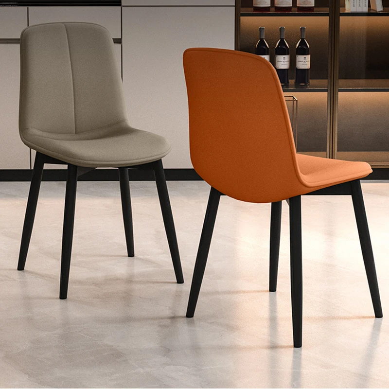 

Outdoor Mid Century Dining Chairs Metal Modern Party Accent Dining Chairs Comfortable Chaises Salle Manger Home Furniture WJ40XP