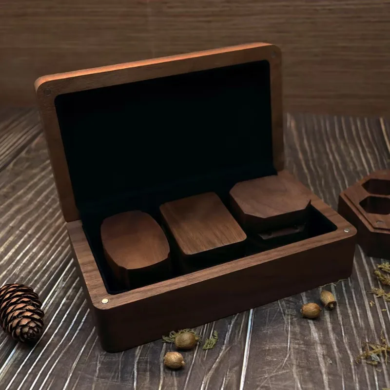  Шкатулка для хранения ювелирных изделий лоток-органайзер из черного ореха