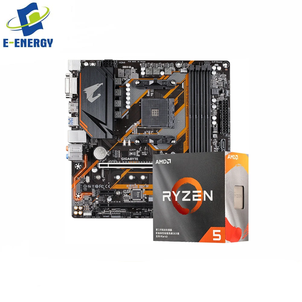 

B450M AORUS ELITE 4 DDR4 DIMM Dual NVMe PCIe Gen3 M.2 гибридная цифровая материнская плата PWM