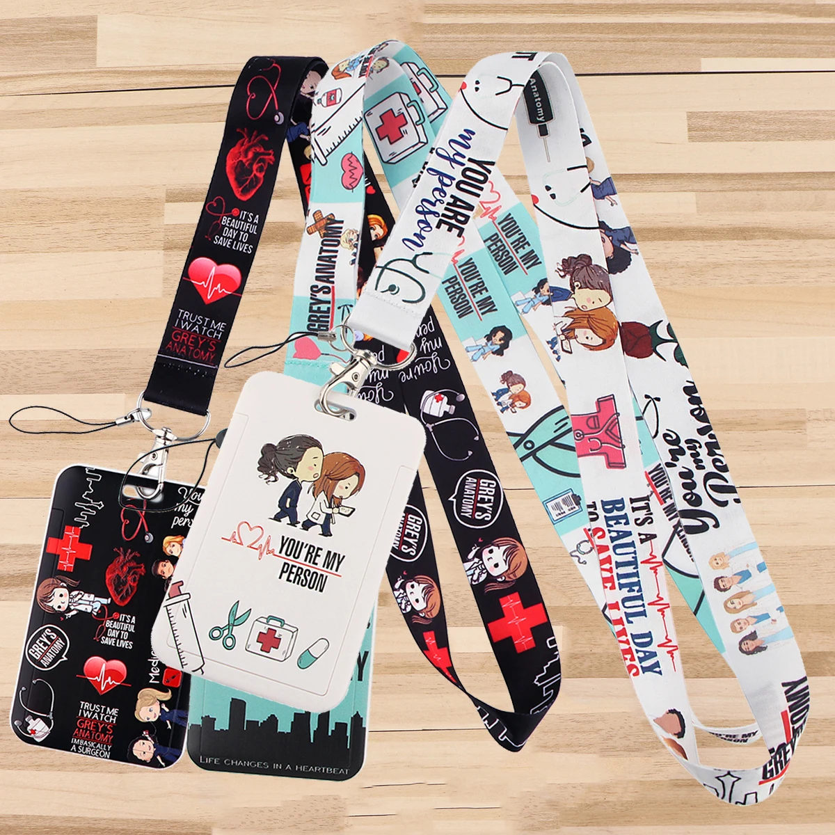 

Doctor Nurse Accessories Medical Credential Holder Neck Strap Lanyards Keychain Holder ID Card Pass Hang Rope Lariat Lanyard