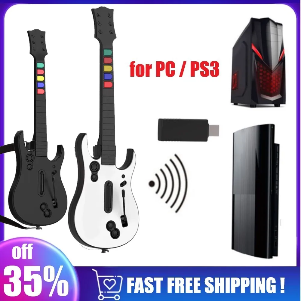 Беспроводной контроллер 2 в 1 с регулируемым ремешком джойстик для ПК PS3 гитары Hero