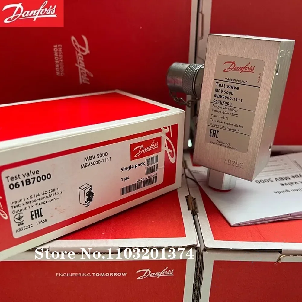 Оригинальный испытательный клапан Danfoss MBV5000 061B7000