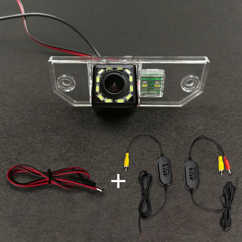 HD Беспроводная Автомобильная ПЗС-камера заднего вида рыбий глаз 4 8 12 светодиодов
