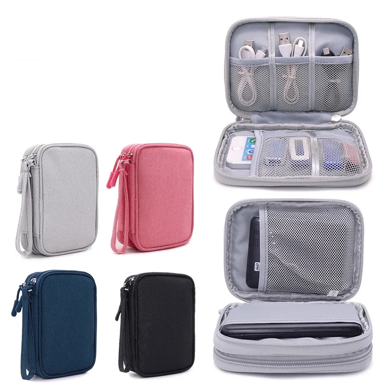 

Portable Digital Accessories Storage Bag Mobile Power Disk Organizer Bag USB Gadget Data Cable Sorting Bag Charger Wires Pouch