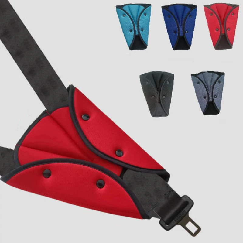 

Универсальный чехол для автомобильного безопасного ремня безопасности, мягкий Регулируемый треугольный защитный чехол для ремня безопасности с зажимами, защита для детей