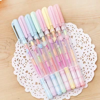 0 8mm 6 color change pen paper fluorescent paint pens pencils writing markers highlighters highlighter pens kids painting gift