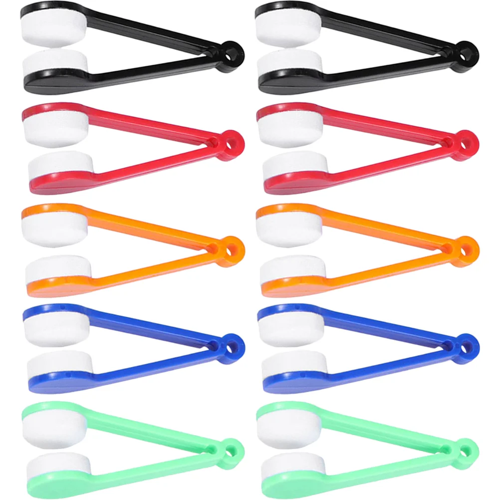 

10 шт., портативные клипсы для чистки экрана очков