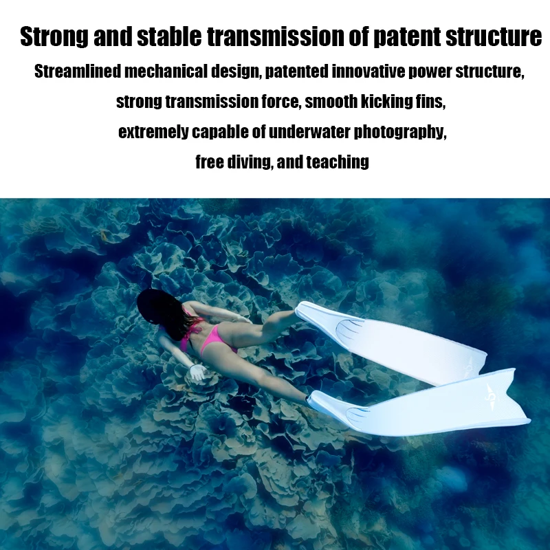 Профессиональная свободная обувь ласты для дайвинга Frog из полипропилена и