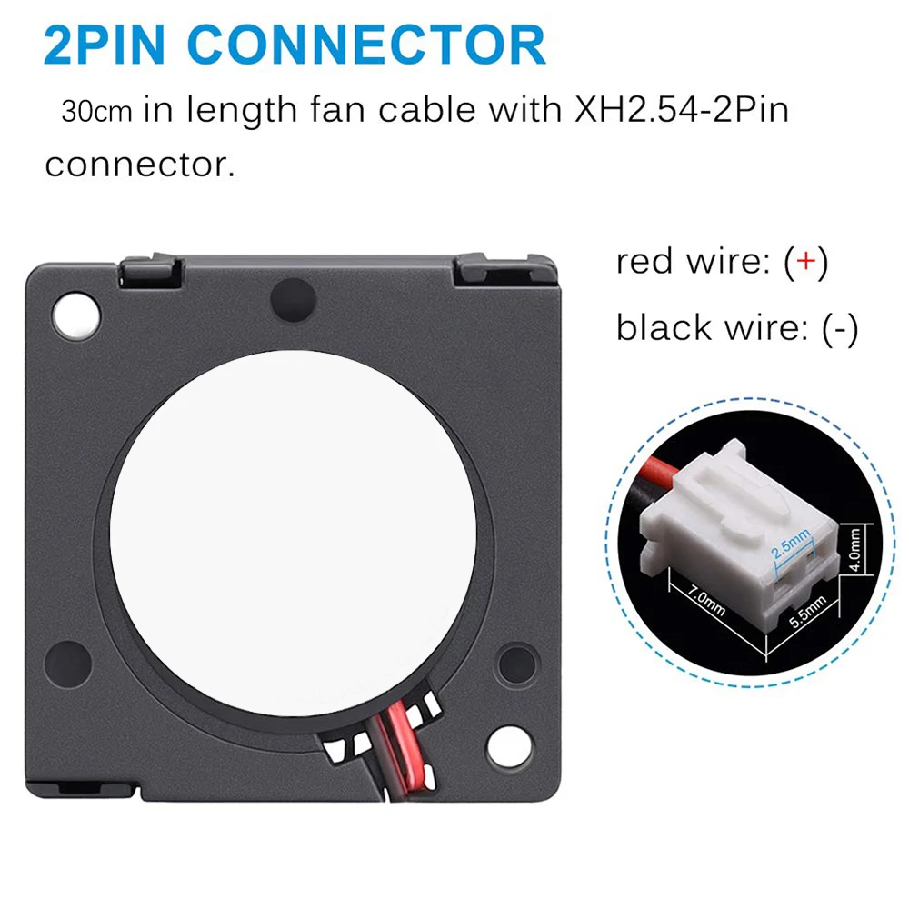 Вентилятор турбонагнетателя 3010 24 В постоянного тока 2pin-2. 54 30x30x10 мм охлаждающий