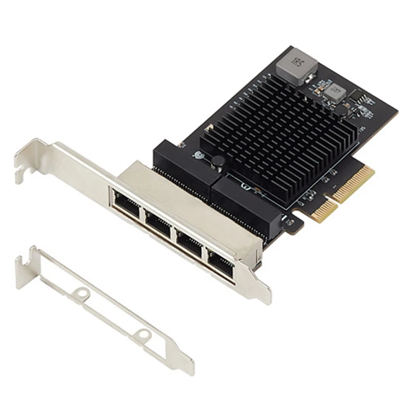

2.5GB Gigabit Network Card 4 Port RJ45 Interface Network Adapter PCI-E Ethernet Adapter 10/100/1000Mbps