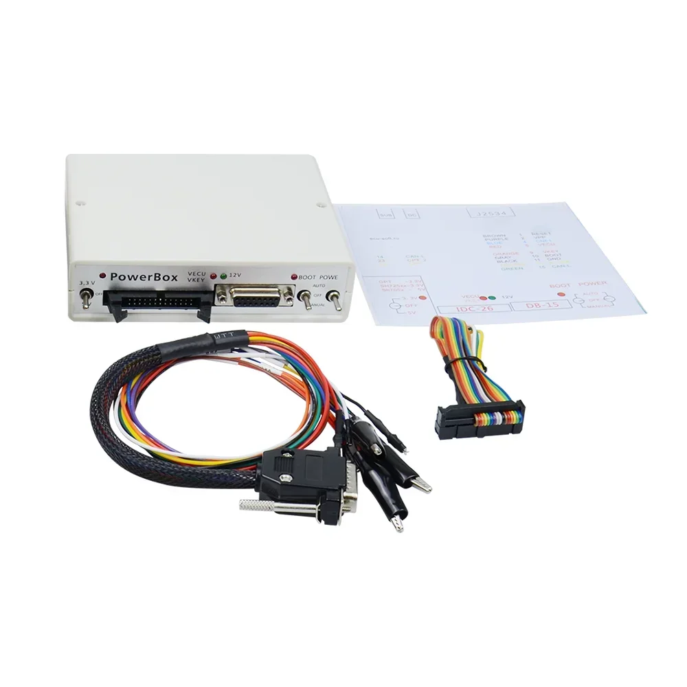 

НОВЫЙ лучший программатор блока питания ECU JTAG PowerBox для PCM Flash через J2534 Работает с разъемами блока питания Openport 2.0 Полные адаптеры