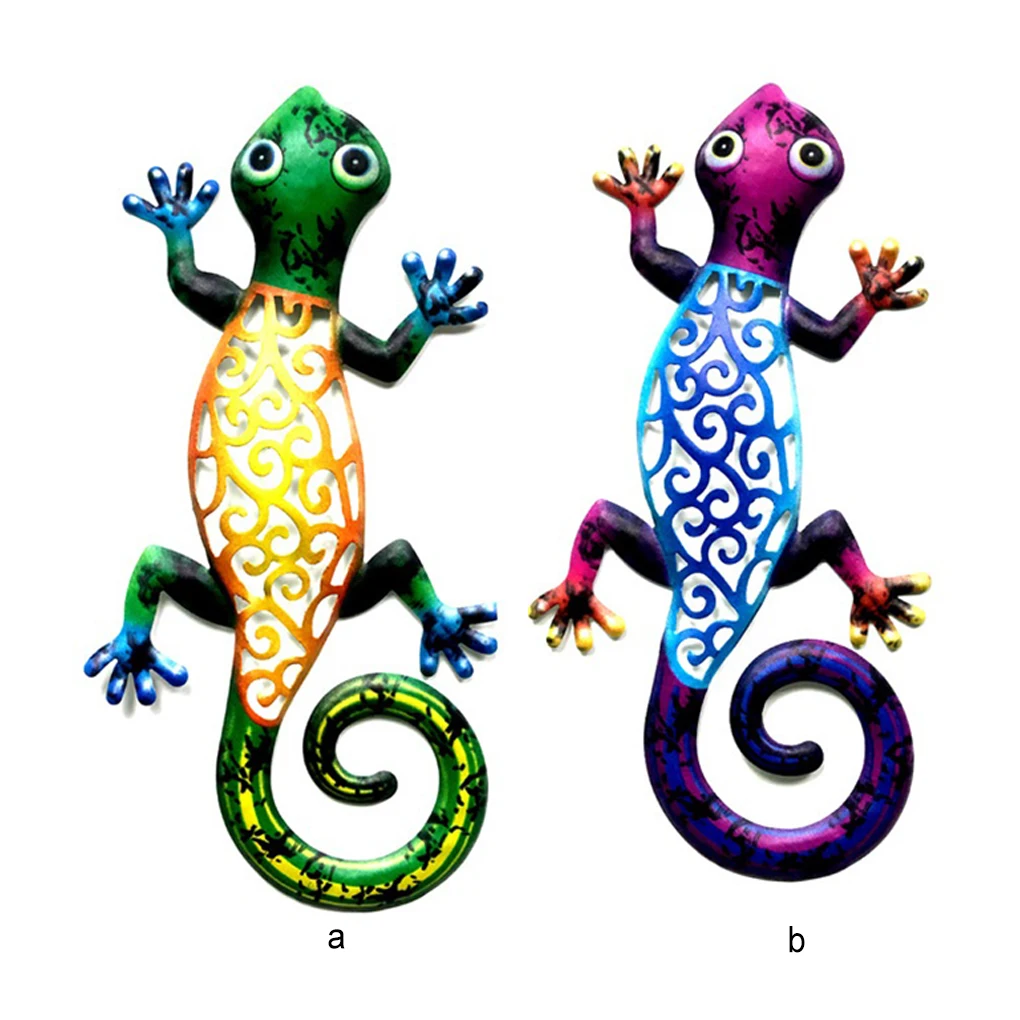 

Metal Gecko Wall Decor Hanging Home Decoration Pendent Halloween Ornaments