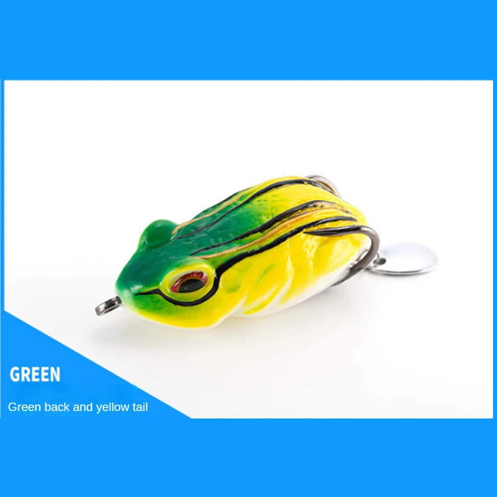 

Frog Lure Soft Bait Fishing Lure With Fishing Hook Top Water Ray Frog Artificial 3D Eyes Artificial Frog Bait Simulation Bait