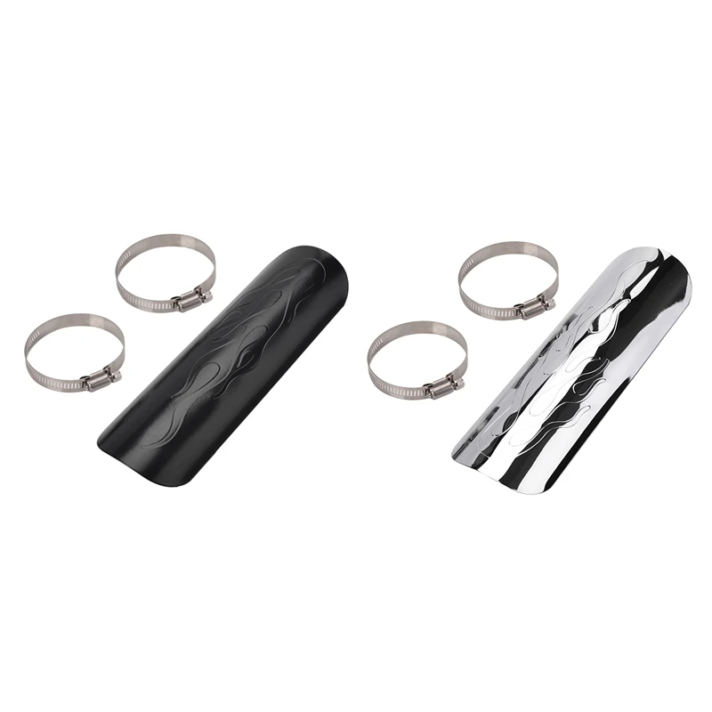 

Глушитель выхлопной трубы мотоцикла с пламенем теплоизоляционная Защитная изоляционная Крышка для теплоизоляции для чоппера Yamaha