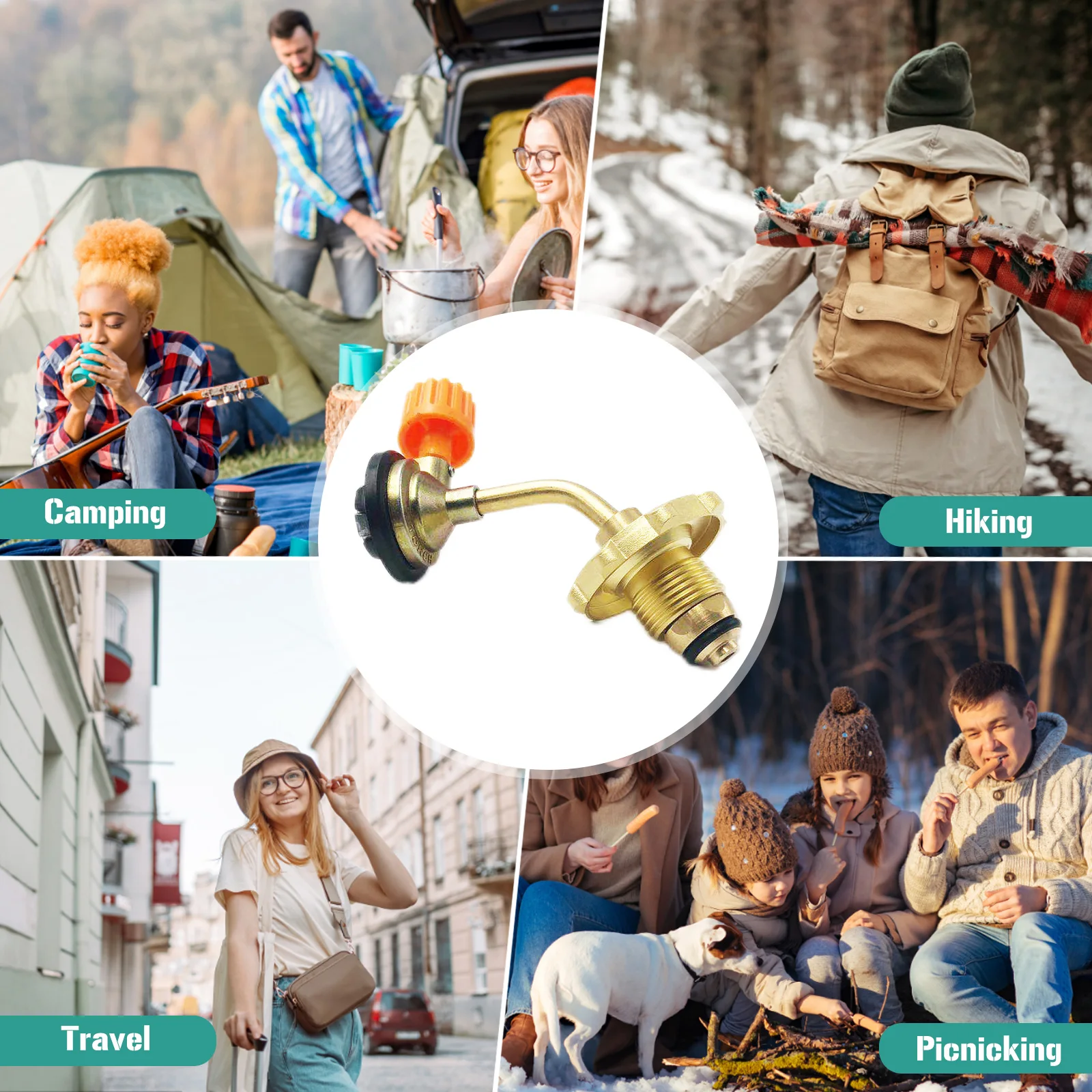 

Бутановый заряжающий клапан, прямое подключение, бутановый заправочный клапан из цинкового сплава, бак для газа, адаптеры для надувания, ак...