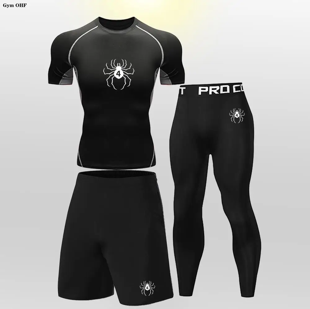 Спортивный костюм для мальчиков тренировок компрессионная рубашка