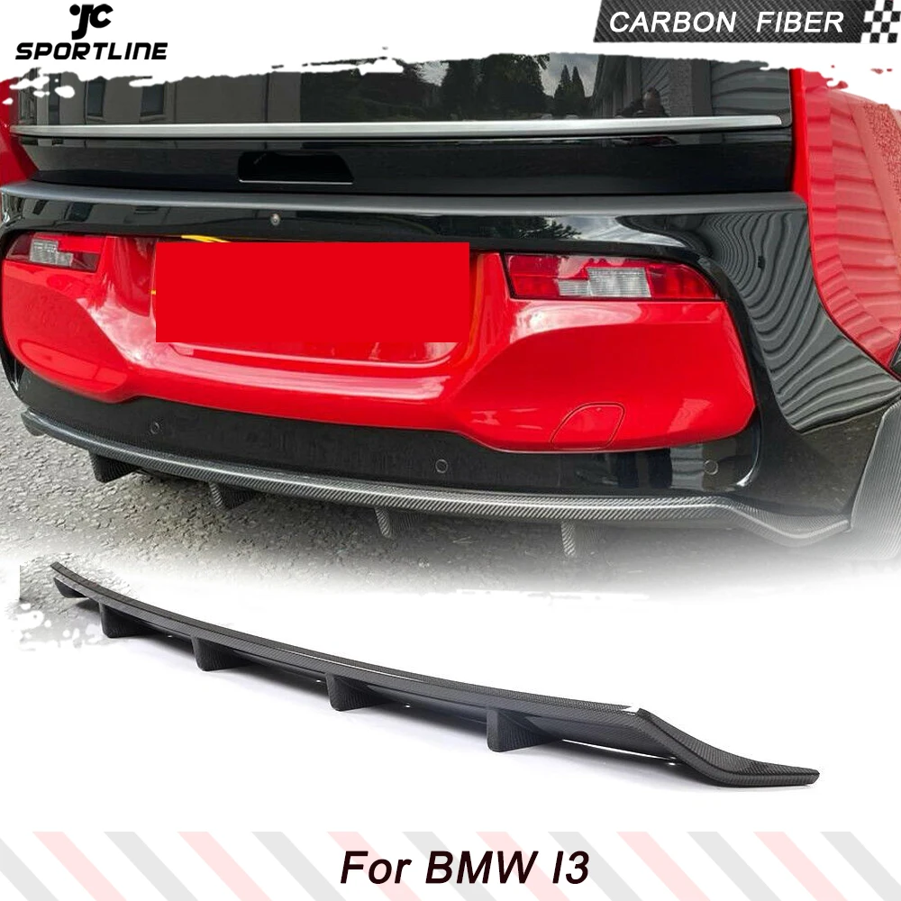 

Диффузор для заднего бампера автомобиля для BMW i3 I01 2018-2020, углеродное волокно/FRP, диффузор для заднего бампера, губа, спойлер, фартук