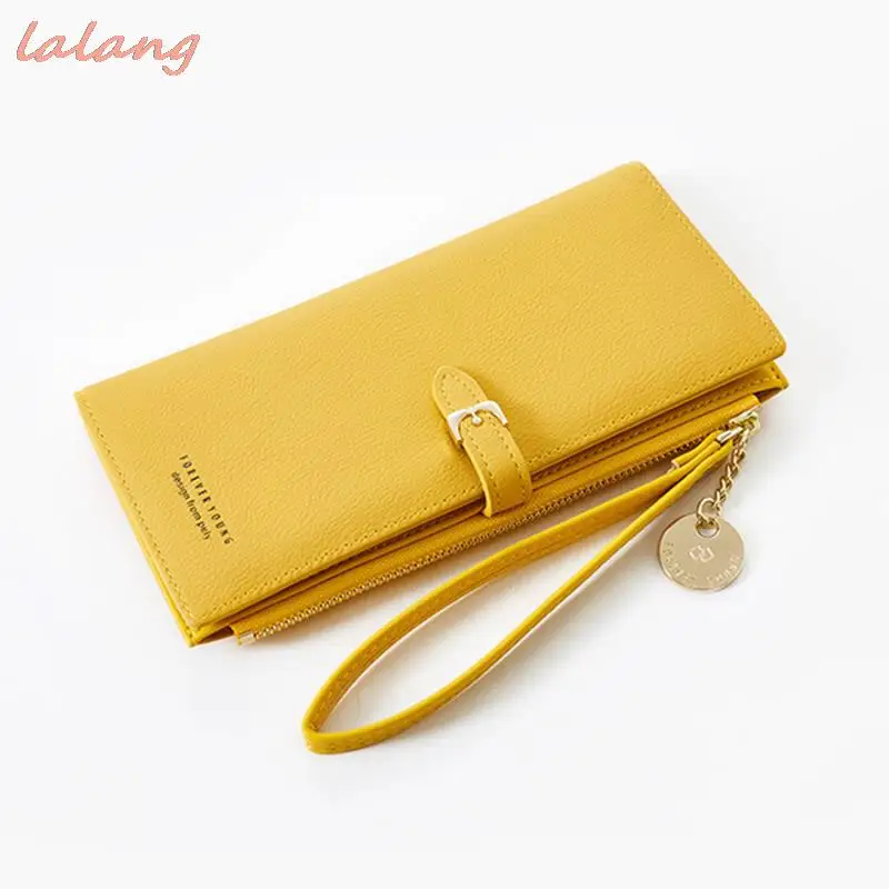 

Women Long Wallet Female Famous Luxury Designer Coin Bag Multi Card Holder Slot Wallets High Quality Solid Color Purse Hot Sell