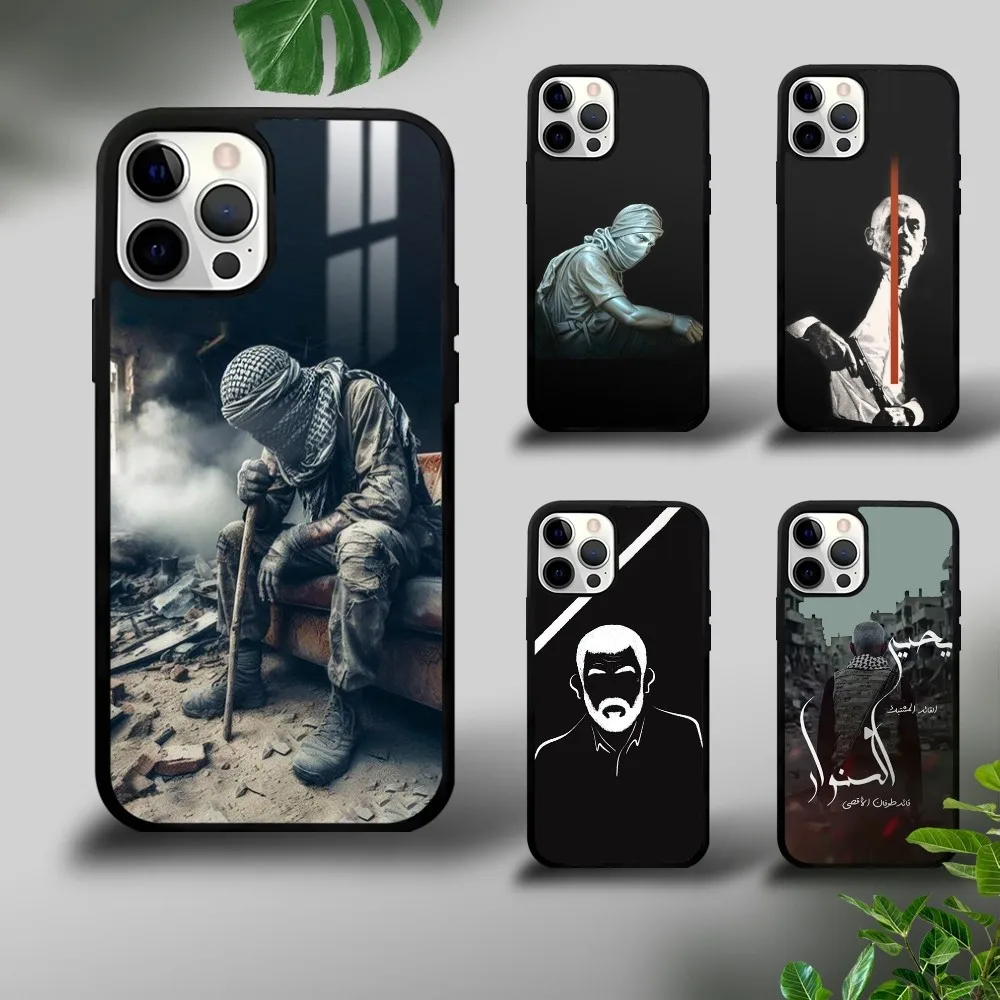 Y-Yahya Sinwar G-Graphic Phone Case For iPhone 16 15 14 13 12 11 Pro Xs Max Mini Plus Celulares Hard Funda