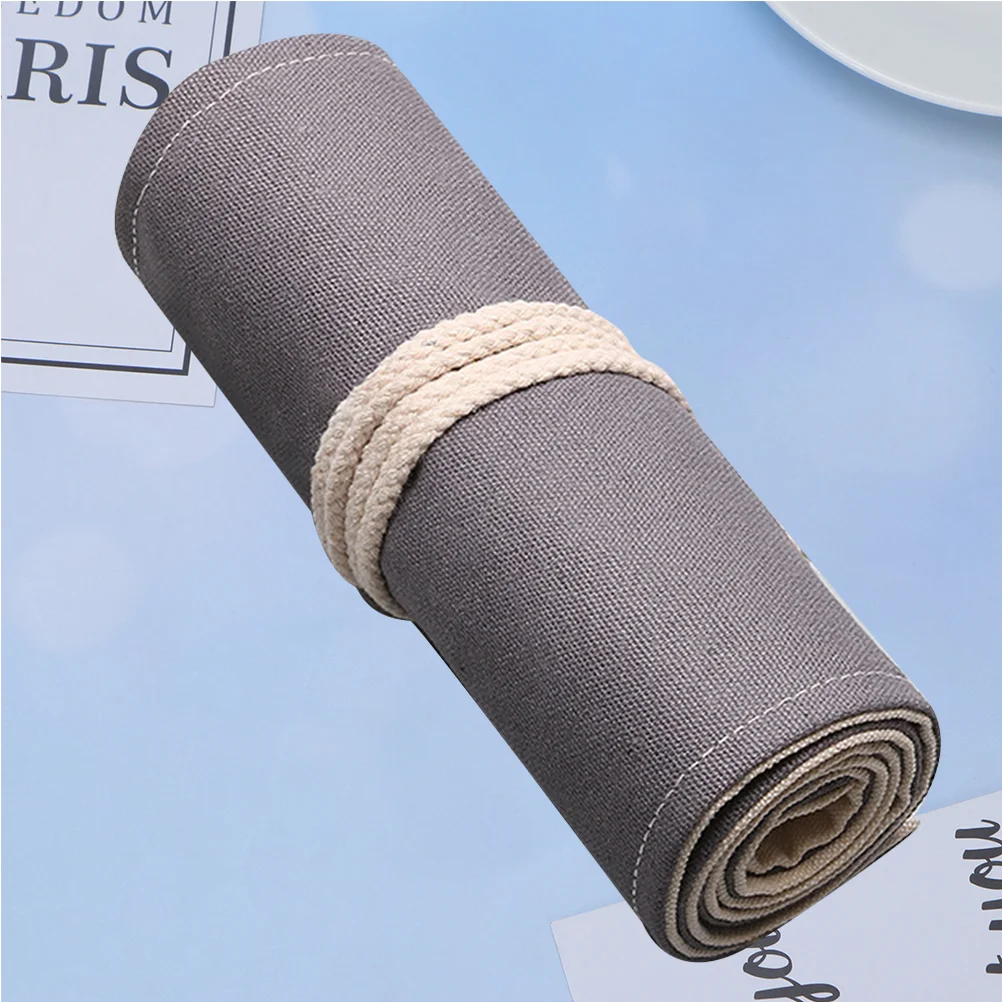 

Pencils Holder Roll Coloring Case Pen Organizers Coloredpouch Portable Rolling Wrap Canvasmarkers Color Storage Organizer