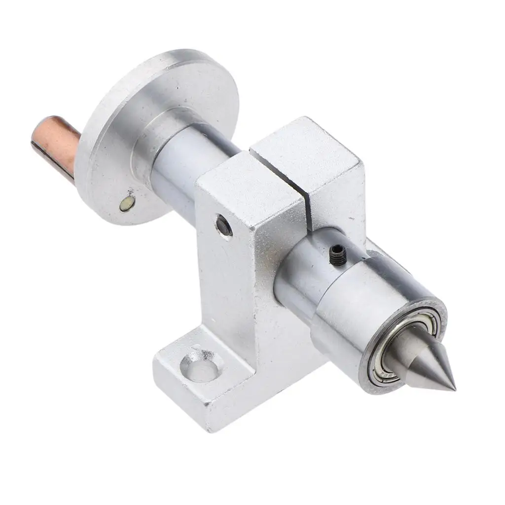 Серебряный регулируемый двойной подшипник живой центр вращающийся DIY аксессуары