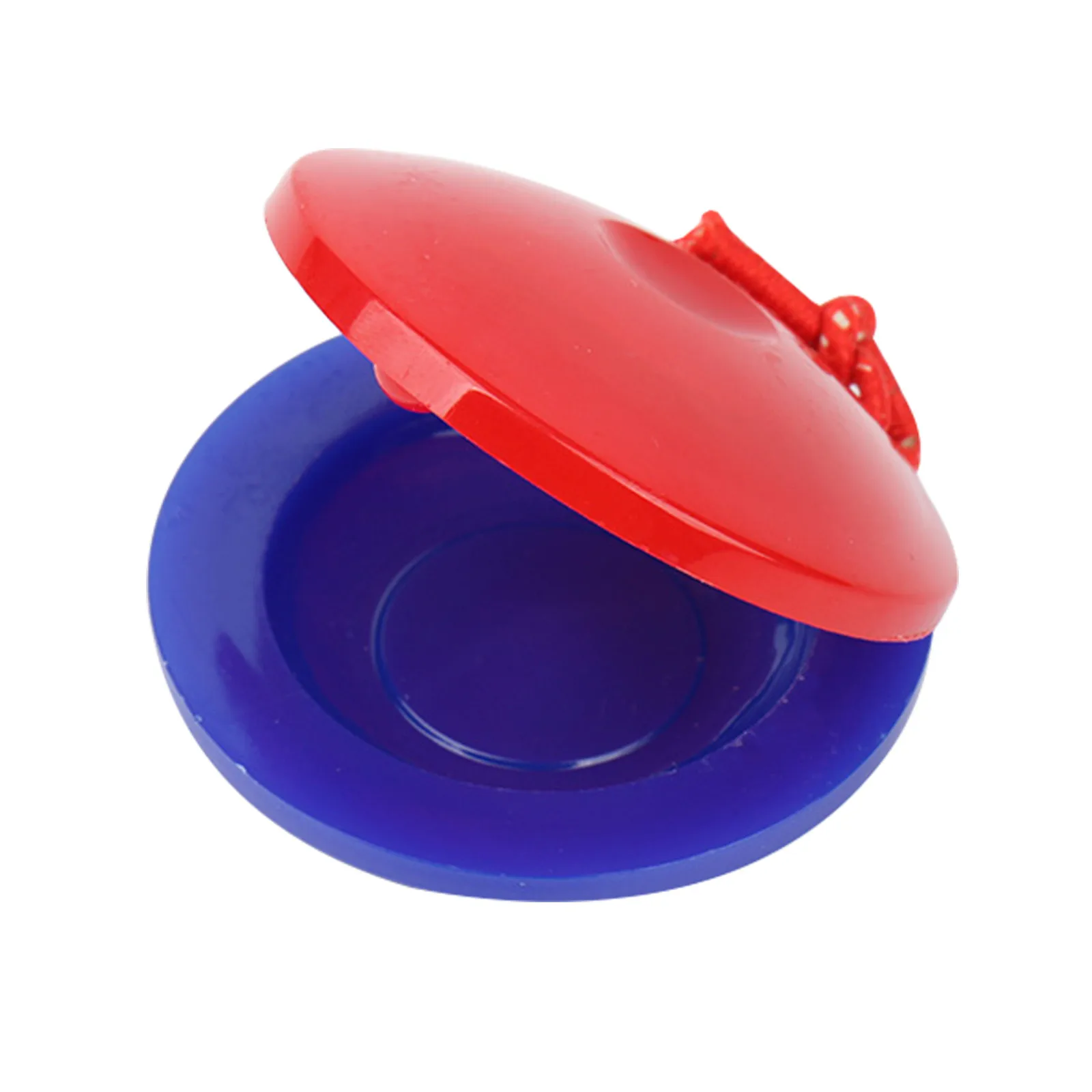 

For Kids Finger Instrument Musical Held Hand Educational Castanet Plastic Percussion Toy Ringboard for Kids Ages 48