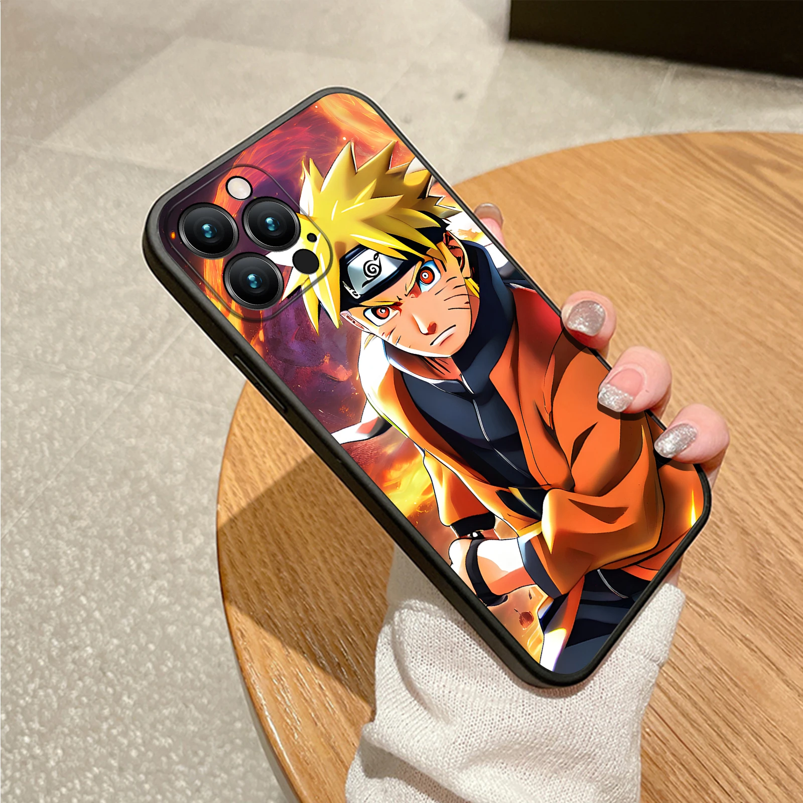 Чехол с аниме для iPhone 16 Pro Max Anime Uzumaki Rasengan Защитный чехол телефона 15 14 13 12 11 Plus