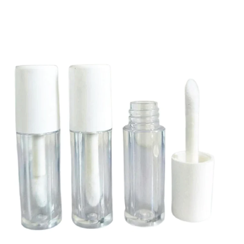 

Cute Mini 1.3ml Lipgloss Tubes White Black Liptint Bottle Lip Container Lipstick Packaging Small Size Lip Gloss Tubes 50pcs