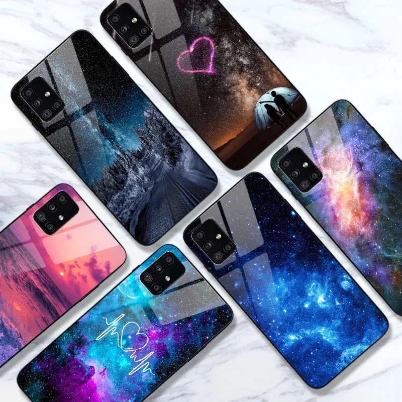 

For Samsung Galaxy A51 A50 Case Silicone Glossy Cover Case For Samsung A30s A10S A21S A20 A30 A40 A50 A70 A10 A01 A31 A71 Case