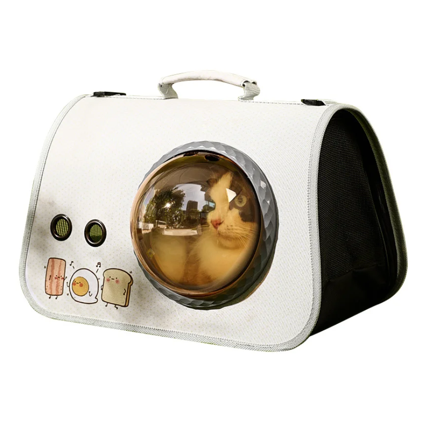 

Pet Portable Space Capsule with Cat Bag Portable Foldable Shoulder Bag Outdoor Backpack Cartoon Cat Dog Bag 1PC