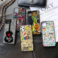hard phone case for iphone xs 11 13 pro max 12 mini mobile cover 5s 6s 10 xr x 7 8 plus se 2020 shell music guitar coque funda