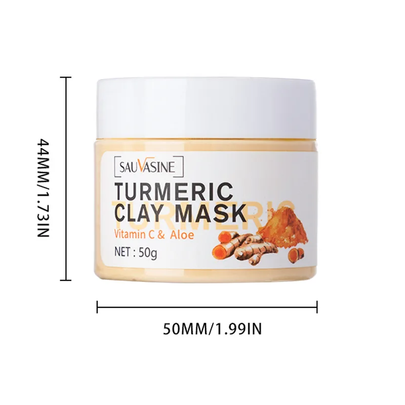 z kurkumą Maska błotna naprawcza imbiru Nawilżający rozmaz błotny kurkumy Odżywcza oczyszczająca maska wybielająca