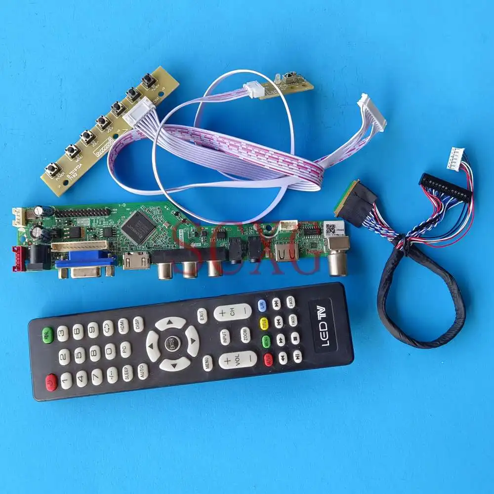 

Комплект «сделай сам» для B125XW01 V0, аналоговый ТВ-сигнал, 40-контактный LVDS, 12,5 дюйма, VGA, HDMI, совместимый с AV, USB 1366, 768, плата контроллера монитора и...