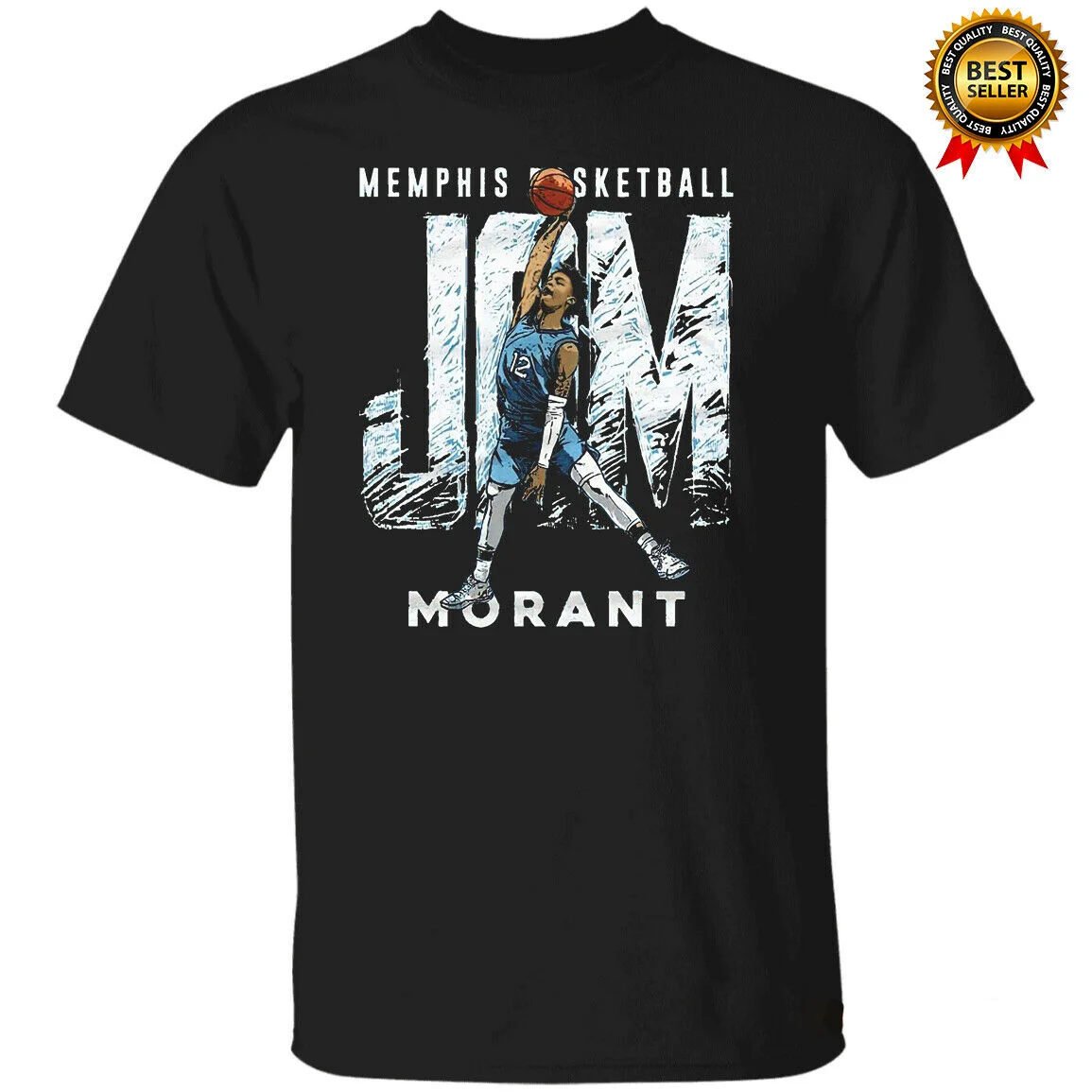 

Ja Morant Memphis Grizzlie Shirt Vintage Gift For Men Women Funny Black Tee 2022