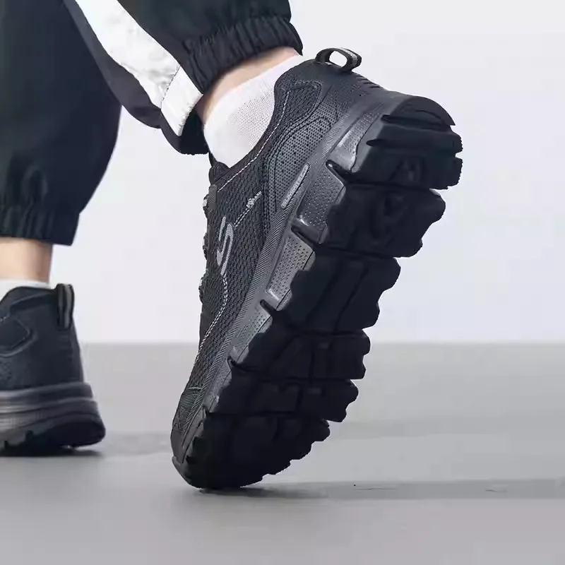 Мужские кроссовки Skechers. Новая летняя модная дышащая повседневная обувь. Легкая
