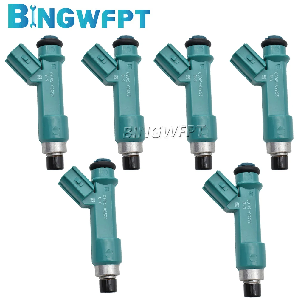 

6X Car Nozzles For Toyota FJ CRUISER FORTUNER LAND CRUISER PRADO HILUX 23250-31060 23250-39075 23209-39075 Fuel Injector